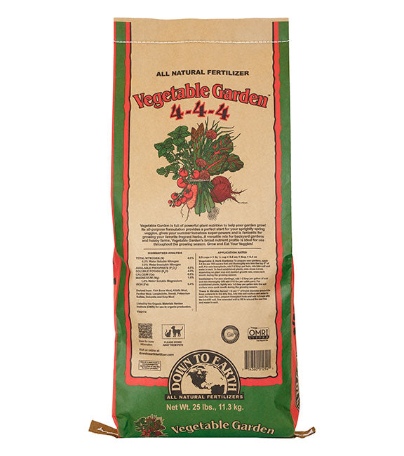 DOWN TO EARTH VEGETABLE GARDEN MIX 25 LB