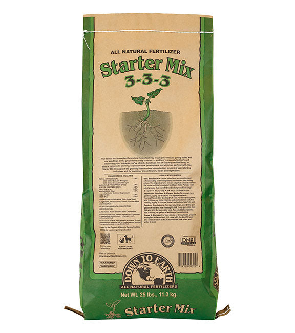 DOWN TO EARTH STARTER MIX 25 LB