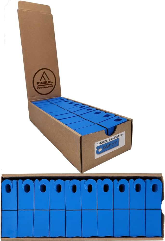 plastic plant labels 1000 PINIKAL PLANT LABEL 1000 PACK PUSH ON