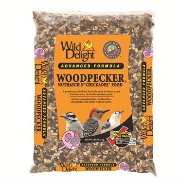 WILD DELIGHT ADVANCED FORMULA WOODPECKER, NUTHATCH N' CHIKADEE BIRD FEED 5LB