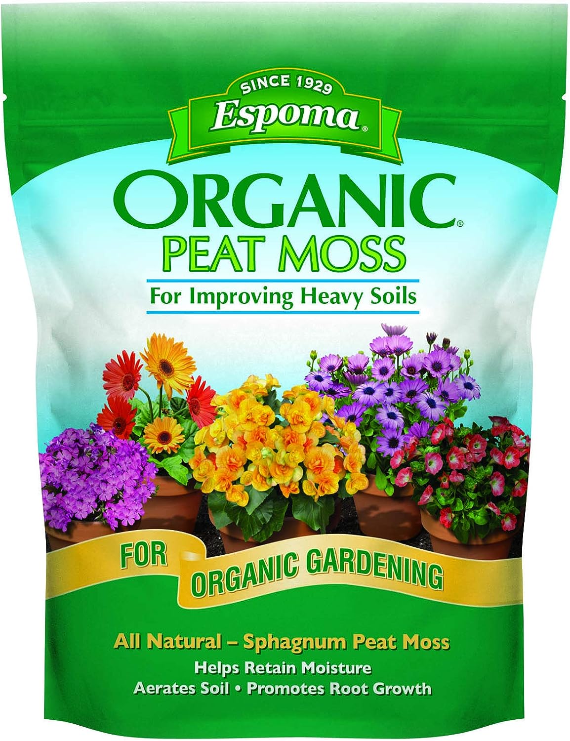 ESPOMA ORGANIC PEAT MOSS 8 QT