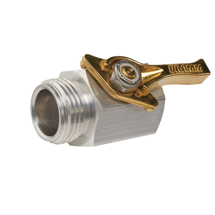 DRAMM SHUT OFF VALVE ALUMINUM