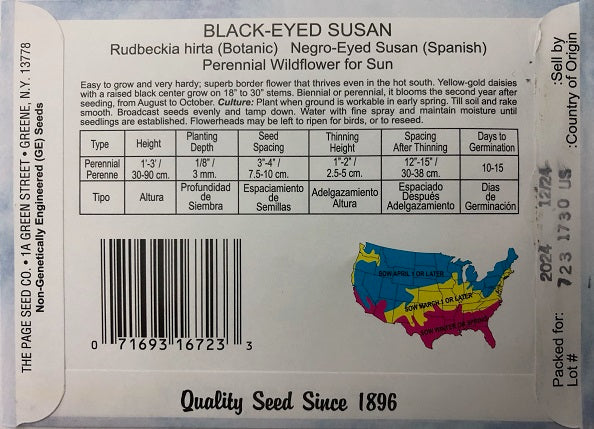 BLACKEYED SUSAN 400MG HEIRLOOM NON GMO