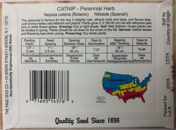 CATNIP 500MG HEIRLOOM NON GMO
