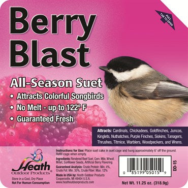 HEATH BERRY BLAST SUET CAKE 11.25 OZ