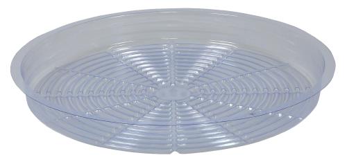 large plastic planter saucers Gro Pro Premium Clear Plastic Saucer, 14"