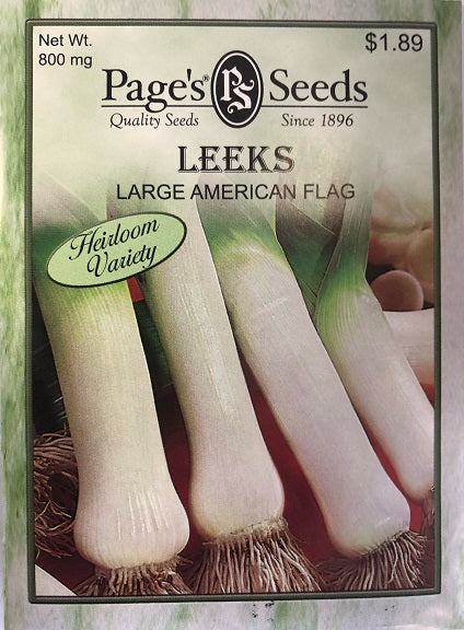 LEEKS - LARGE AMERICAN FLAG 800MG HEIRLOOM NON GMO