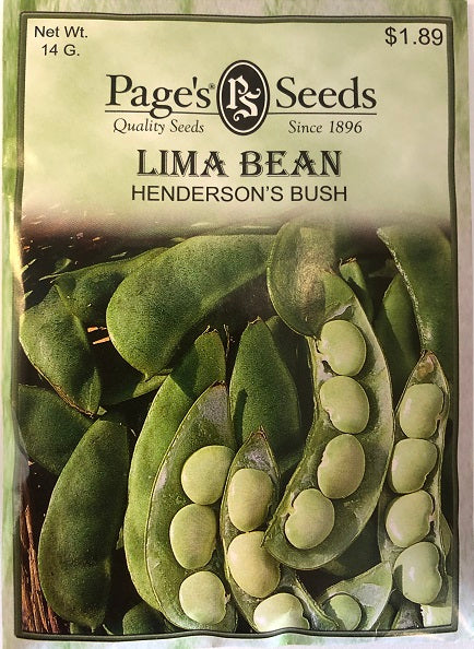 LIMA BEAN - HENDERSON'S BUSH 14G NON GMO