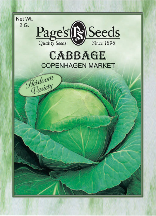 CABBAGE - COPENHAGEN MARKET 2G HEIRLOOM NON GMO