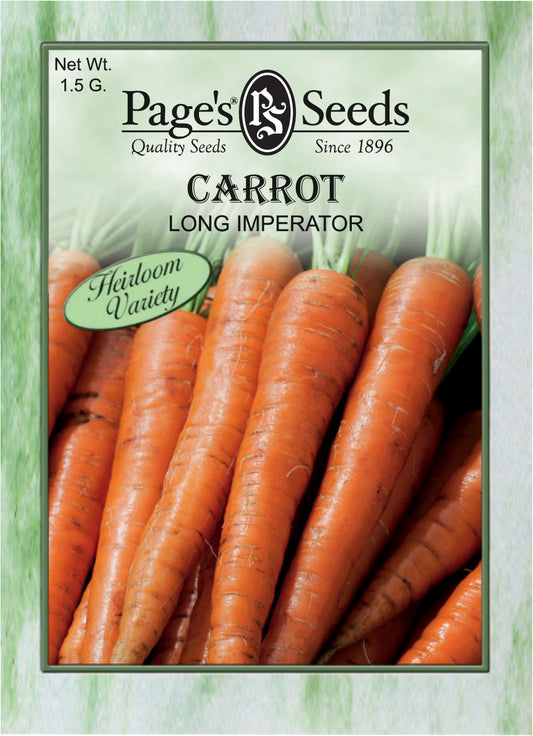 CARROT - LONG IMPERATOR 1.5G HEIRLOOM NON GMO