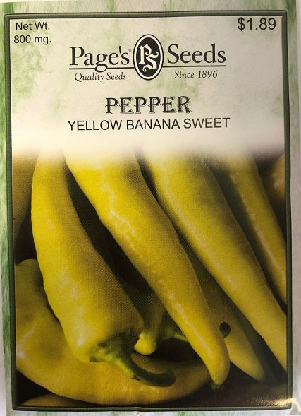 PEPPER - YELLOW BANANA SWEET 800MG NON GMO