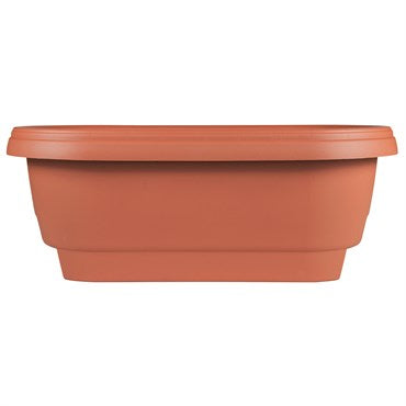 BLOEM CLASSIC DECK RAIL PLANTER - 24 IN - TERRA COTTA