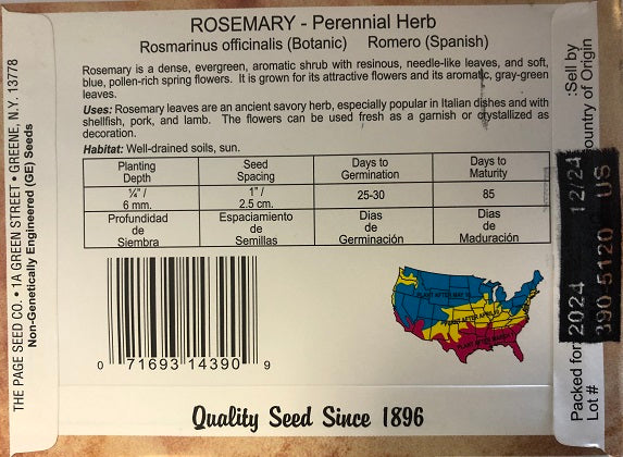 ROSEMARY 75MG HEIRLOOM NON GMO