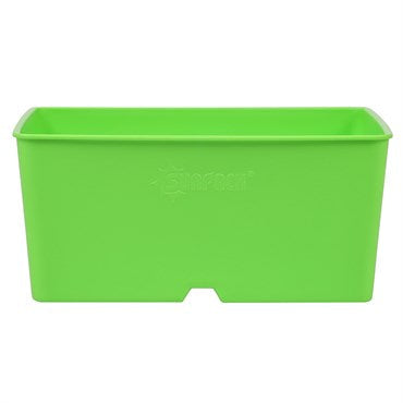 heavy duty square plastic plant pots SunPack, 5" Green Heavy-Duty Square Pot
