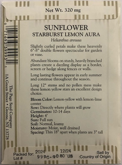 SUNFLOWER - STARBURST LEMON AURA 320MG