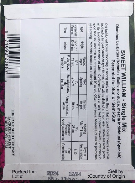LIBERTY SWEET WILLIAM - SINGLE MIX 175MG