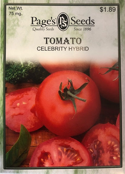 TOMATO - CELEBRITY HYBRID 75MG NON GMO