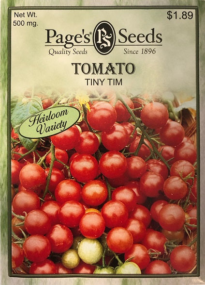 TOMATO TINY TIM 500MG HEIRLOOM NON GMO