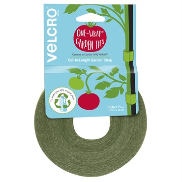 VELCRO ONE-WRAP GARDEN PLANT TIES - .5 IN X 50 FT