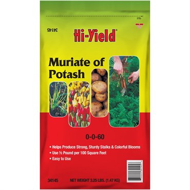 HI-YIELD MURIATE OF POTASH - 3.25 LB - GRANULES