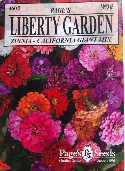 LIBERTY ZINNIA - CALIFORNIA GIANT MIX 360MG