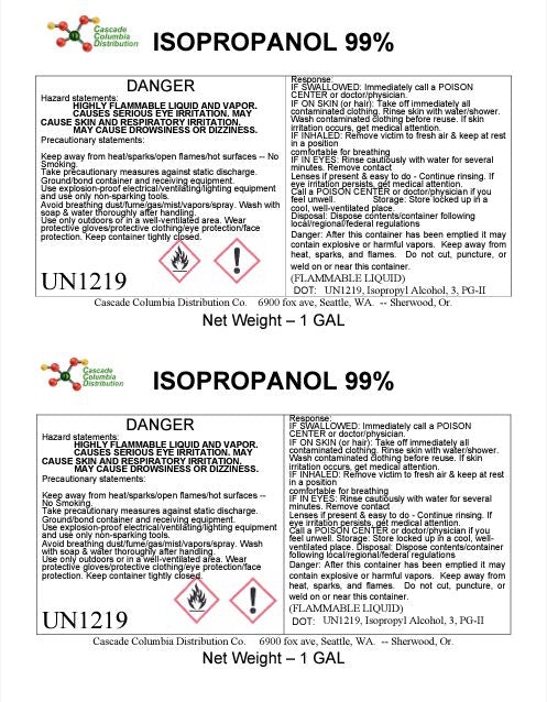 ISOPROPYL ALCOHOL 99% 1 GAL
