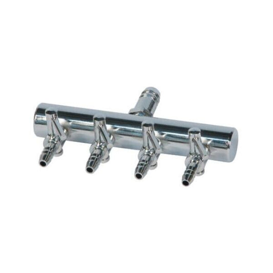 CHROME AIR MANIFOLD T STYLE 4 VALVE