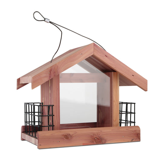 PEN CEDAR CHALET BIRD FEEDER 2 LB SEED AND 2 CAKES