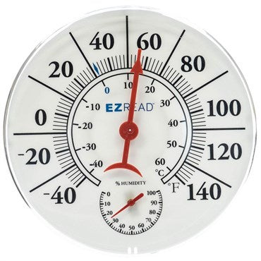 HEADWIND EZ READ THERMOMETER & HYGROMETER 8 IN