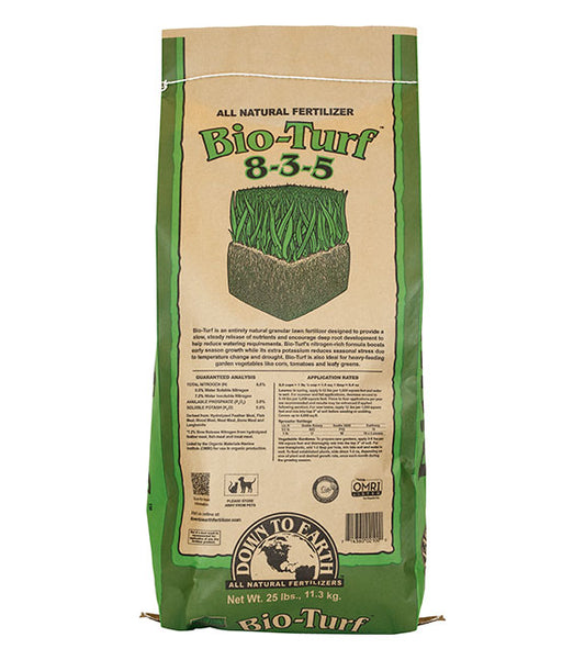 DOWN TO EARTH BIO TURF 25 LB