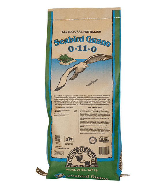 DOWN TO EARTH SEABIRD GUANO 20 LB