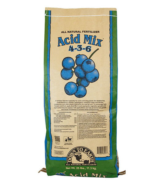 DOWN TO EARTH ACID MIX 25 LB