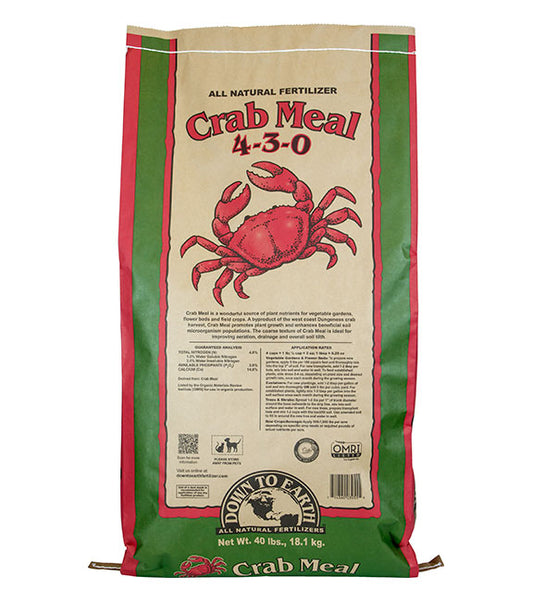 DOWN TO EARTH CRAB MEAL 40 LB