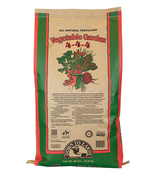 DOWN TO EARTH VEGETABLE GARDEN MIX 50 LB