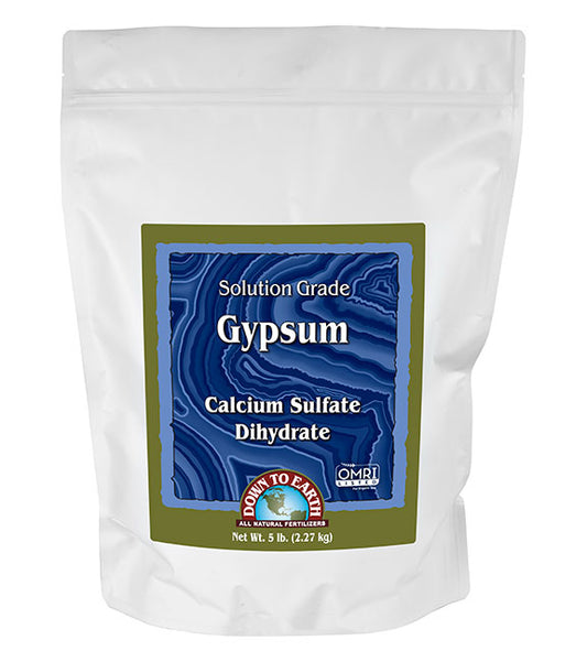 DOWN TO EARTH SOLUTION GRADE GYPSUM 5 LB