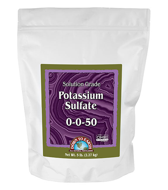 DOWN TO EARTH SOLUTION GRADE POTASSIUM SULFATE 5 LB