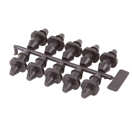 DIG GOOF PLUGS STRIP OF 10 BLACK