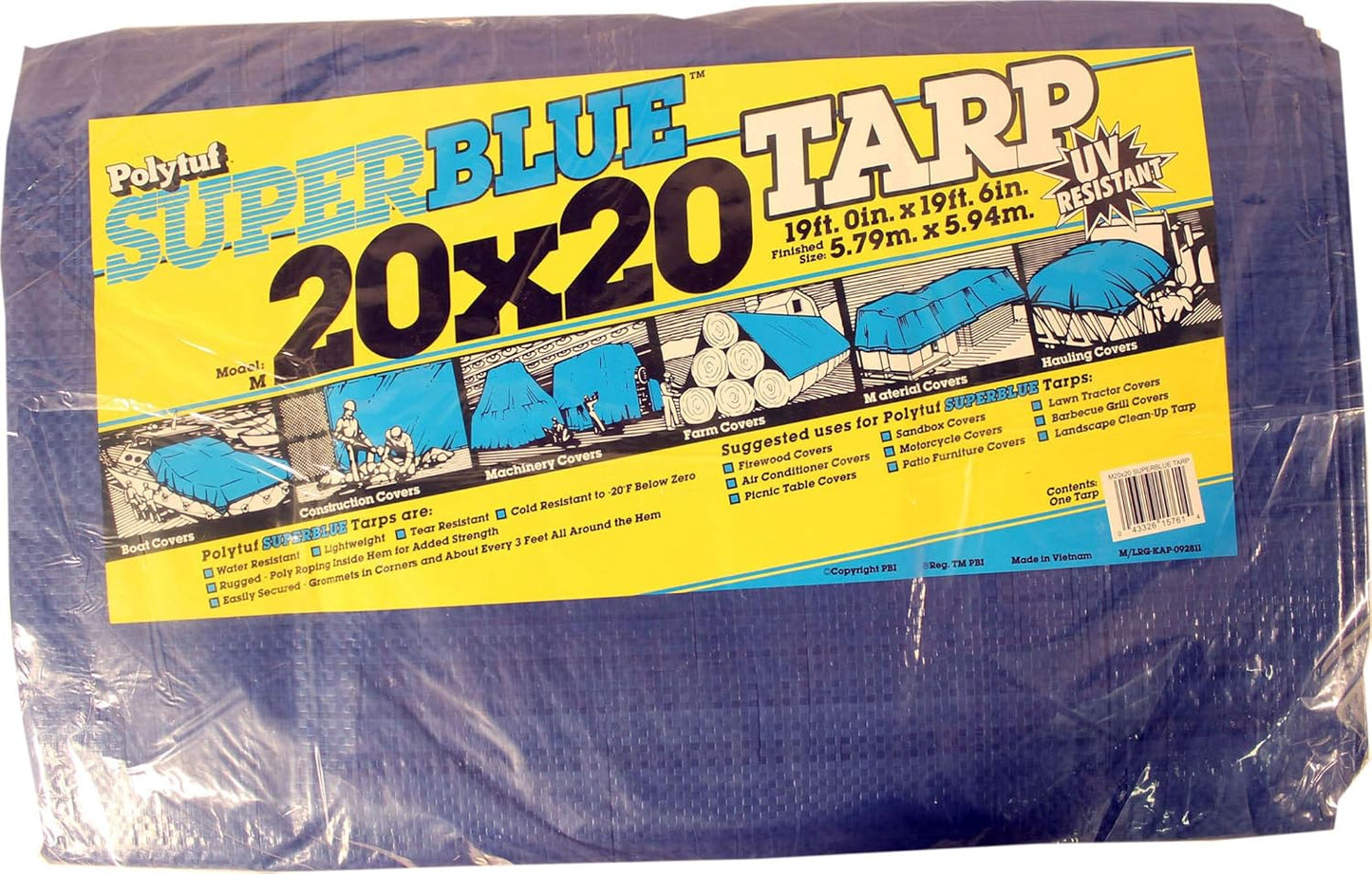 DEWITT SUPER BLUE TARP 20 X 20