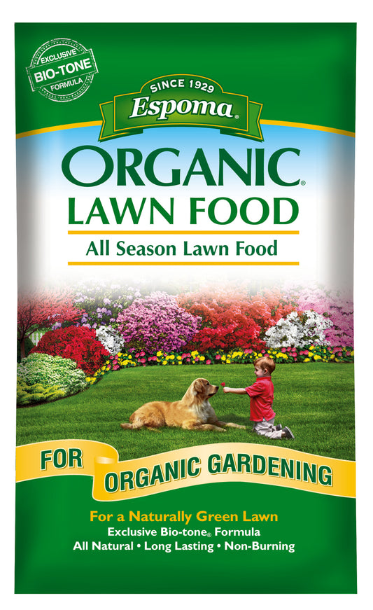 ESPOMA ORGANIC ALL SEASON LAWN FOOD 28 LB