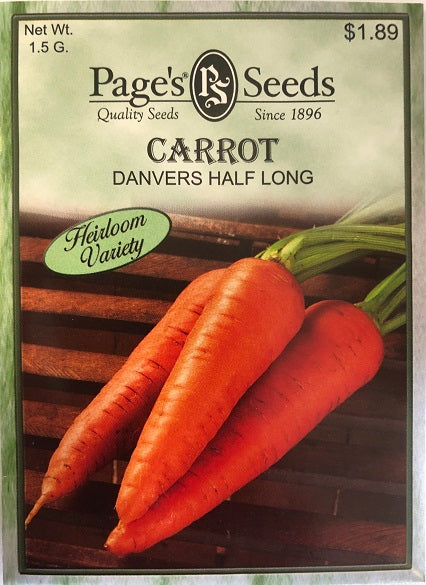 CARROT - DANVERS ALF LONG 1.5G HEIRLOOM NON GMO