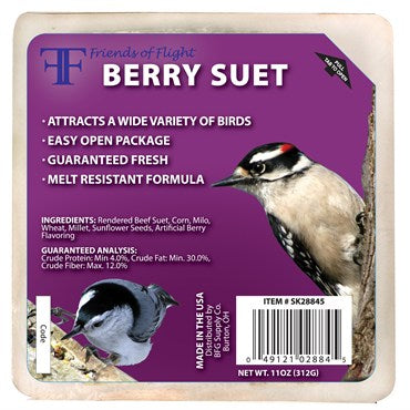 FREINDS OF FLIGHT BERRY SUET CAKE 11 OZ