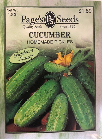 CUCUMBER - HOMEMADE PICKLES 1.5G HEIRLOOM NON GMO
