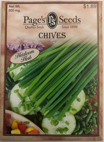 CHIVES 500MG HEIRLOOM NON GMO