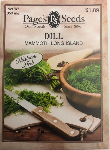 DILL - MAMMOTH LONG ISLAND 350MG HEIRLOOM NON GMO