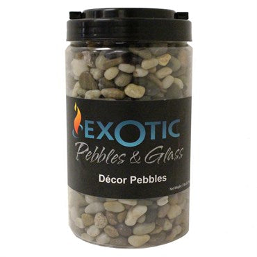 EXOTIC P&G DECOR PEBBLES - 5 LB - MIXED