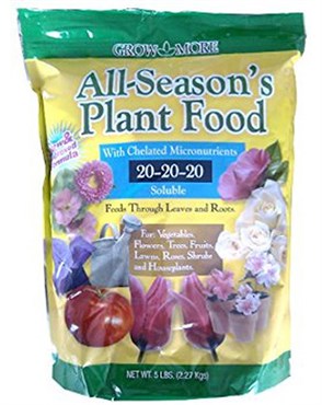 GM ALL SEASONS PLANT FOOD 20-20-20 5 LB