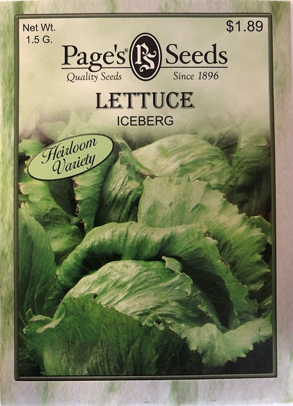LETTUCE - ICEBERG 1.5G HEIRLOOM NON GMO