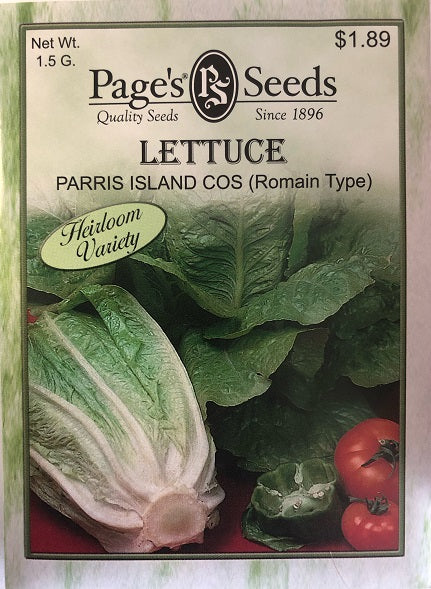 LETTUCE - PARIS ISLAND COS ROMAIN TYPE 1.5G HEIRLOOM NON GMO