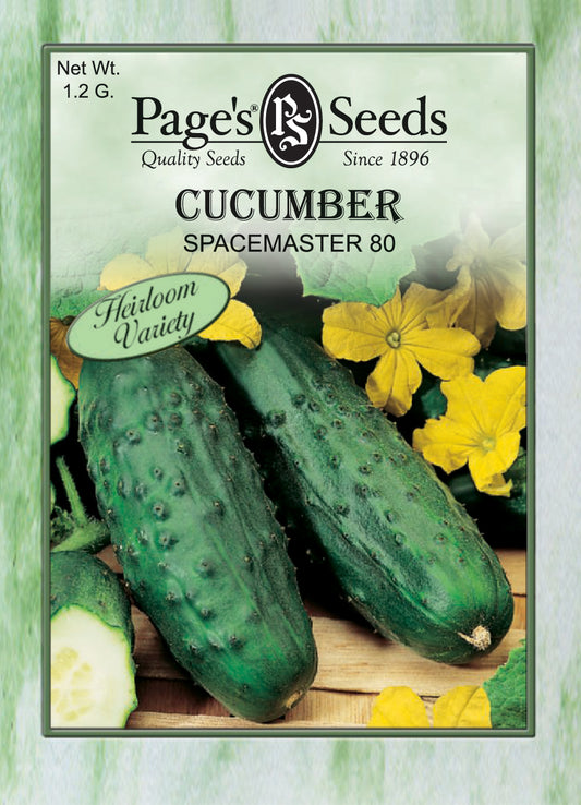 CUCUMBER - SPACEMASTER 80 1.2G HEIRLOOM NON GMO
