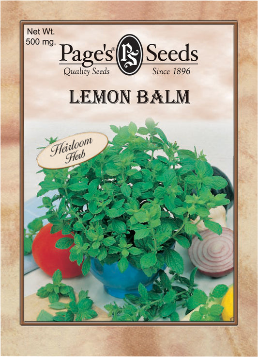 LEMON BALM 500MG HEIRLOOM NON GMO